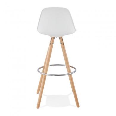 Tabouret De Bar Scandinave Anau Blanc  BS01480WH