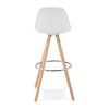 Tabouret De Bar Scandinave Anau Blanc  BS01480WH