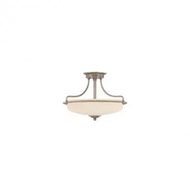 Plafonnier Griffin 3x100W Nickel Antique ELSTEAD LIGHTING QZ GRIFFIN SFS AN