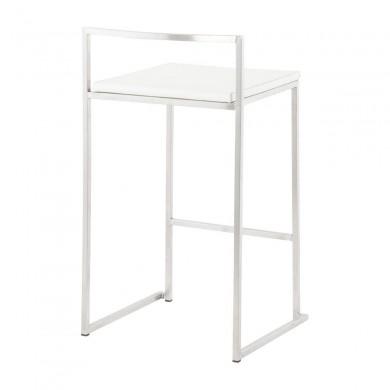 Tabouret De Bar Meto Blanc L44  BS00790WH