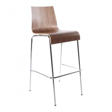 Tabouret de Bar Industriel Cobe Noyer L52  BS00230WA