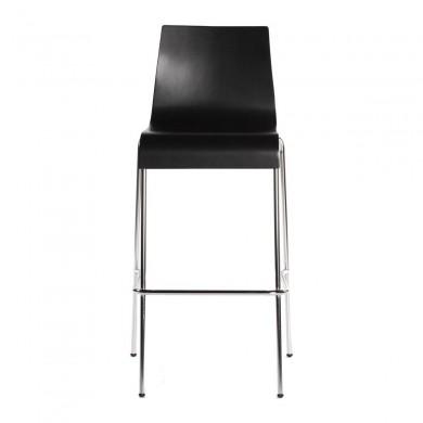 Tabouret de Bar Industriel en Bois Cobe Noir L52  BS00220BL