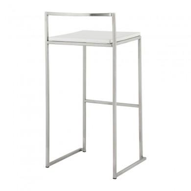 Tabouret De Bar Meto Blanc L45  BS00120WH