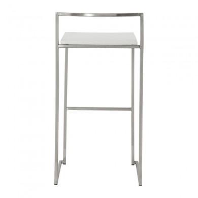 Tabouret De Bar Meto Blanc L45  BS00120WH