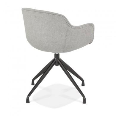 Fauteuil Tori Gris clair Noir  AC03960LGBL