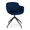 Fauteuil Krampo Bleu Noir  AC03940BUBL