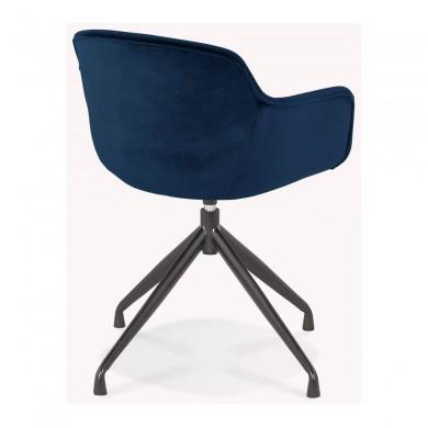 Fauteuil Krampo Bleu Noir  AC03940BUBL