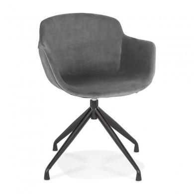 Fauteuil Krampo Gris Noir  AC03920GRBL