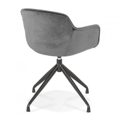 Fauteuil Krampo Gris Noir  AC03920GRBL