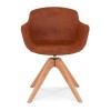 Fauteuil Charles Marron Naturel  AC03760BRNA