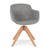 Fauteuil Tigru Gris clair Naturel  AC03740LGNA