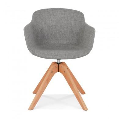 Fauteuil Tigru Gris clair Naturel  AC03740LGNA