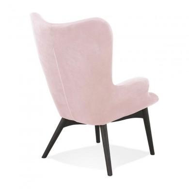 Fauteuil Melchior Rose Noir  AC03690PIBL