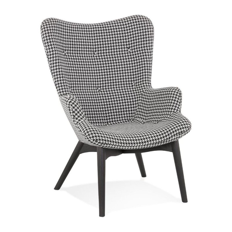 Fauteuil Wahou Blanc Noir  AC03610DI