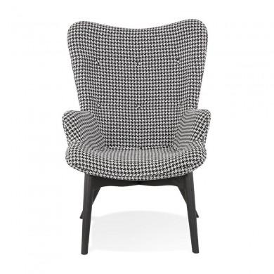 Fauteuil Wahou Blanc Noir  AC03610DI