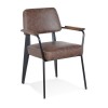 Fauteuil Jovi Marron Noir  AC03450BRBL