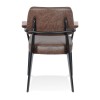 Fauteuil Jovi Marron Noir  AC03450BRBL