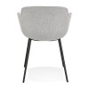 Fauteuil Nolan Gris clair Noir  AC03410LGBL