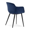 Fauteuil Lorel Bleu Noir  AC03400BUBL