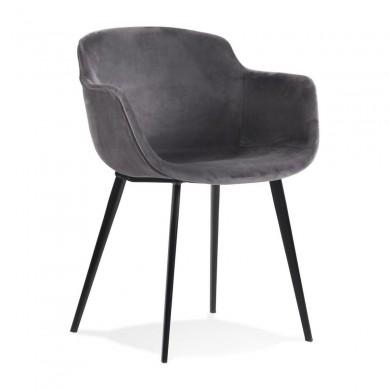 Fauteuil Lorel Gris Noir  AC03380GRBL