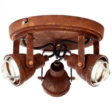 Plafonnier BENTE 3x4W GU10 Rouille BRI_26334_60 26334/60 Plafonnier BENTE 3x4W GU10 Rouille BRILLIANT 26334/60