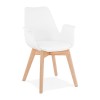 Fauteuil Alcapone Blanc Naturel  AC02710WHNA