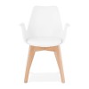 Fauteuil Alcapone Blanc Naturel  AC02710WHNA