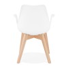 Fauteuil Alcapone Blanc Naturel  AC02710WHNA