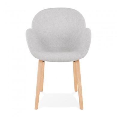 Fauteuil Elegans Gris clair Naturel  AC02520LGNA