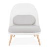 Fauteuil Crapaud Kajol Blanc Gris clair  AC02440WHLG