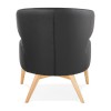 Fauteuil Crapaud Michel Noir Naturel  AC02260BLNA