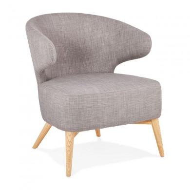 Fauteuil Crapaud Missy Gris Naturel  AC02250GRNA