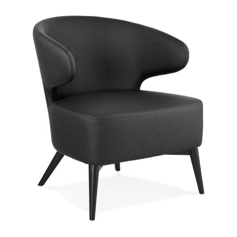 Fauteuil Crapaud Michel Noir  AC02230BLBL