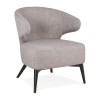 Fauteuil Crapaud Missy Gris Noir  AC02220GRBL