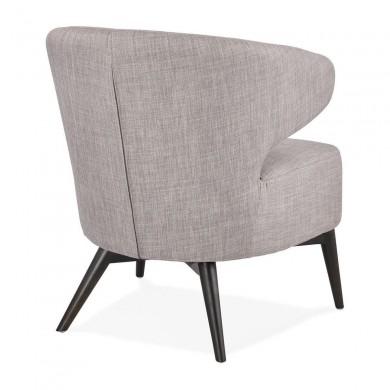 Fauteuil Crapaud Missy Gris Noir  AC02220GRBL