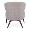 Fauteuil Crapaud Missy Gris Noir  AC02220GRBL