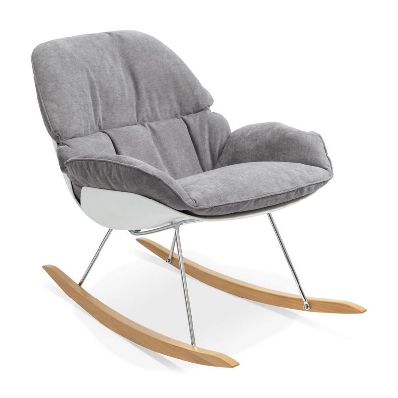 Fauteuil à Bascule Polochon Gris clair  AC01290LG