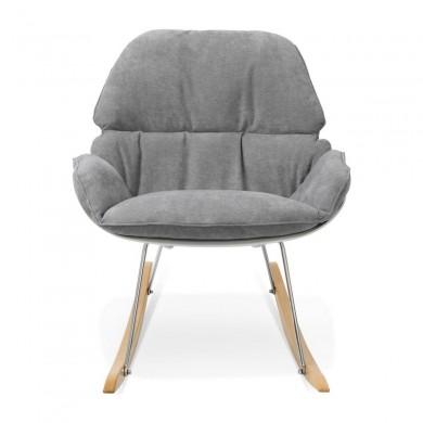 Fauteuil à Bascule Polochon Gris clair  AC01290LG