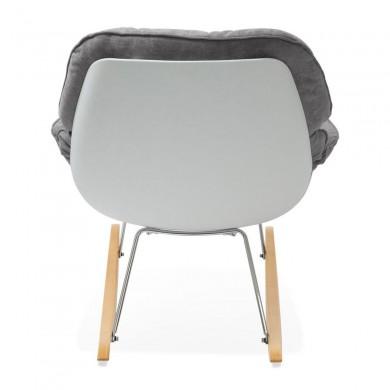 Fauteuil à Bascule Polochon Gris clair  AC01290LG