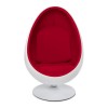 Fauteuil Uovo Blanc Rouge  AC00120WHRE