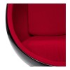 Fauteuil Uovo Noir Rouge  AC00110BLRE