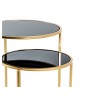 Lot de 2 Tables d'appoint Marcia Noir Or  MARCIATAB