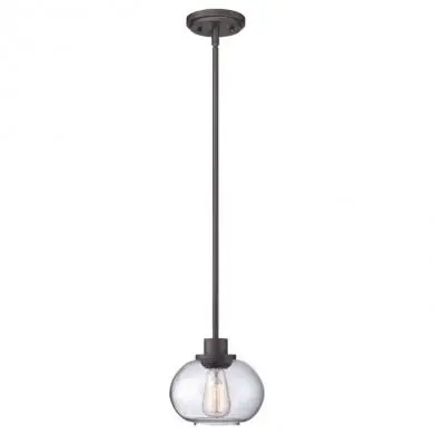 Suspension Trilogy 1x100W Bronze foncé QUOIZEL qztrilogymp