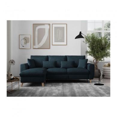 Canapé d'angle réversible Donia Bleu Foncé SA_ALVARTBLF ALVARTBLF Canapé d'angle réversible Donia Bleu Foncé ALVARTBLF