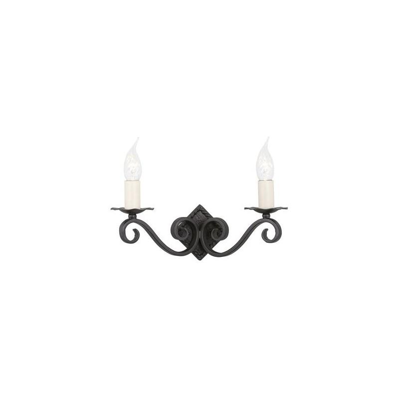 Applique Murale Rectory H 11cm 2x60W Noir ELSTEAD LIGHTING ry2a