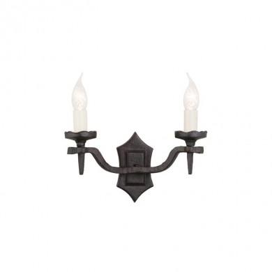 Applique Murale Rectory H 16cm 2x60W Noir ELSTEAD LIGHTING ry2b