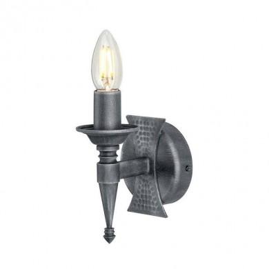 Applique Murale Saxon Noir Argenté 1x60W E14 ELSTEAD LIGHTING SAX1 BLK-SIL