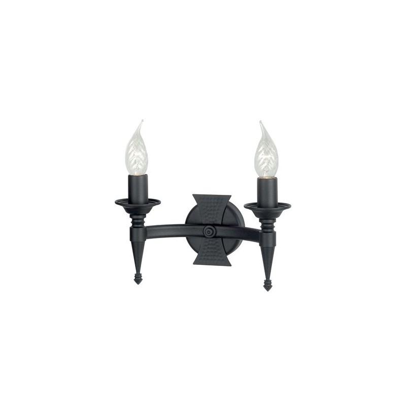 Applique Murale Saxon 2x60W Noir ELSTEAD LIGHTING sax2blk