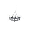 Lustre Saxon 5x60W Noir argenté ELSTEAD LIGHTING sax5blksil