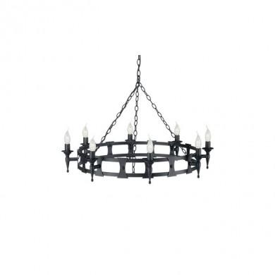 Lustre Saxon 8x60W Noir ELSTEAD LIGHTING sax8blk